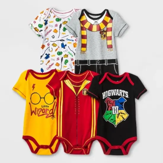 Baby Warner Bros. Harry Potter 5pk Bodysuits image {1}