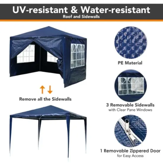 Yescom 10'x10' Party Wedding Tent Canopy Blue image {2}