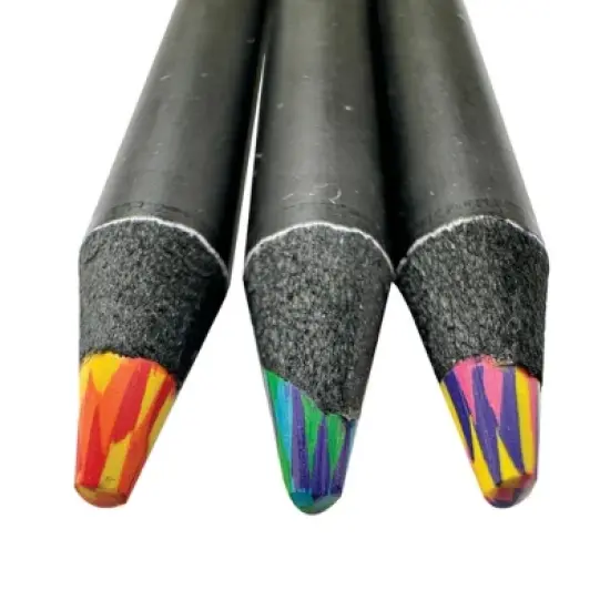 Rainbow Twist Pencils (10 Pack) - 3-Color Combos for Vibrant & Creative Art image {5}