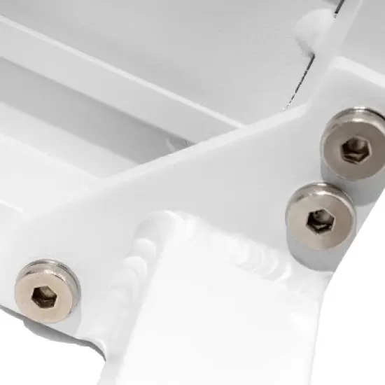 Outdoor Aluminum Square Side Table - White - Crestlive Products image {3}