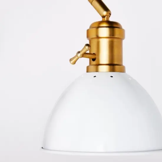 Metal Dome Sconce Wall Light (Includes Energy Efficient Light Bulb) Brass - Threshold&trade; designed with Studio McGee image {3}