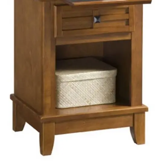Arts & Crafts Nightstand Cottage Oak - Home Styles image {6}