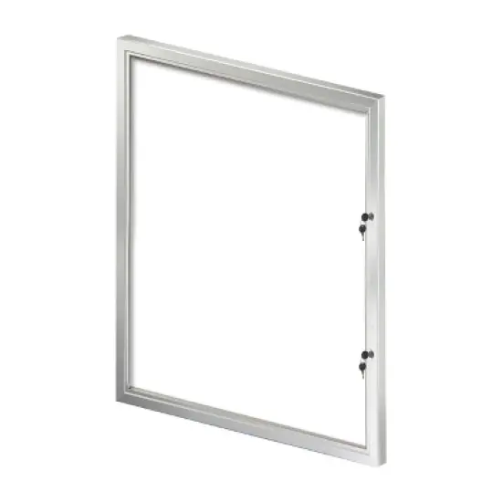 Azar Displays Large Enclosed Magnetic Message Board w/ Lock & Key image {1}