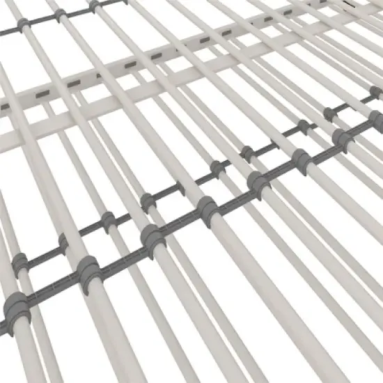 Twin Bright Pop Metal Daybed with Roll Out Trundle - Novogratz image {8}