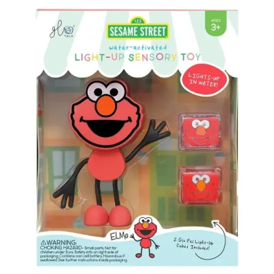 Glo Pals Sesame Street Character Elmo & 6 Light Up Water Cubes image {2}