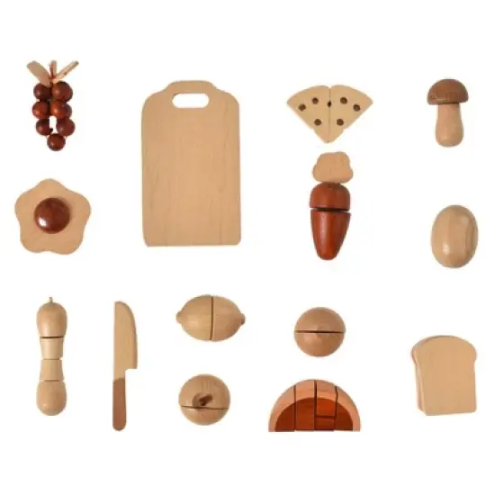 Avenlur Wooden Play Food Sets for Kids Kitchen image {1}