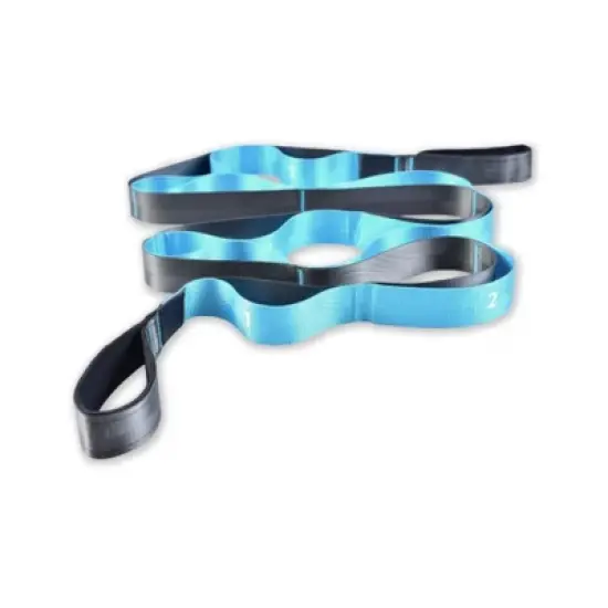 Toyzone World Blue Gray Non-Elastic Yoga Strap image {3}