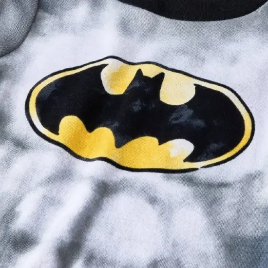 Toddler Boys' 4pc DC Comics Batman & Superman Cosplay Snug Fit Pajama Set - Gray/Blue image {2}