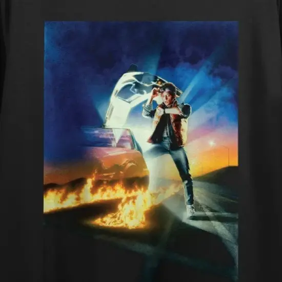 Back to the Future Clock Times Women&rsquo;s Black Crop Tee- image {2}