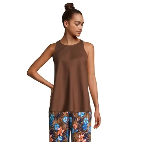 Lands' End Women's Tall Linen Sleeveless Top image {3}