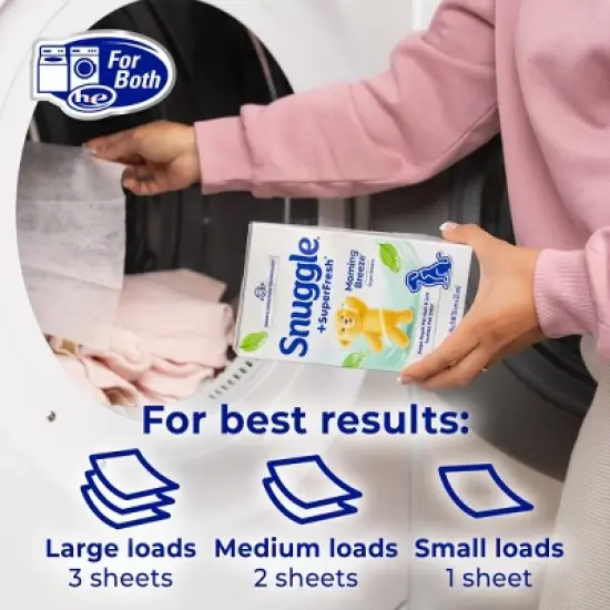Snuggle Plus SuperFresh Original Fabric Softener Dryer Sheets - 200ct image {6}