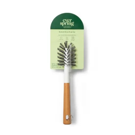 Bottle & Straw Brush Set - 2ct - Everspring&trade; image {2}