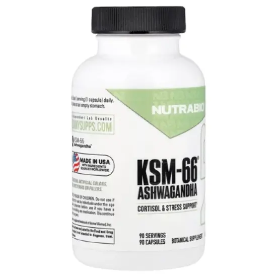NutraBio KSM-66&reg;, Ashwagandha , 90 Capsules image {3}