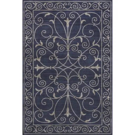 nuLOOM Chara Traditional Vines Machines Washable Indoor/Outdoor Patio Area Rug image {13}