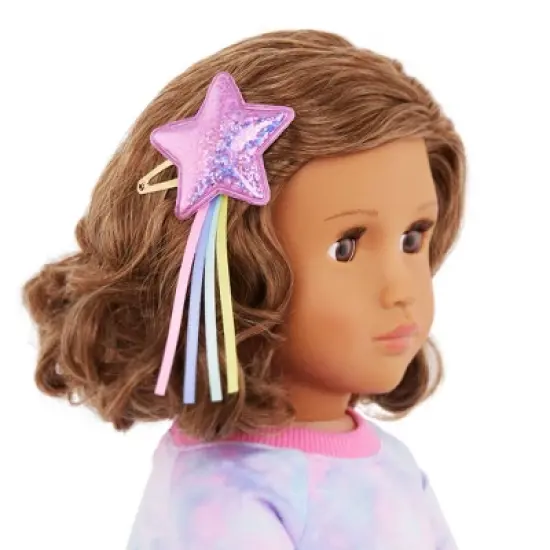 Our Generation Luna Posable 18" Slumber Party Doll & Storybook Set image {3}