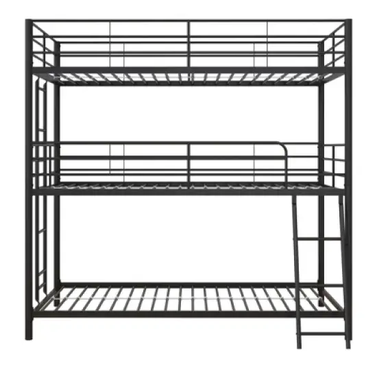 Triple Twin Zeke Metal Bunk Bed - Room & Joy image {5}