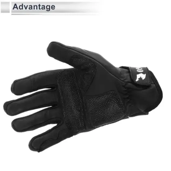 Unique Bargains Motorbike Gloves Spring Smartphone Touch Black 1 Pair image {3}
