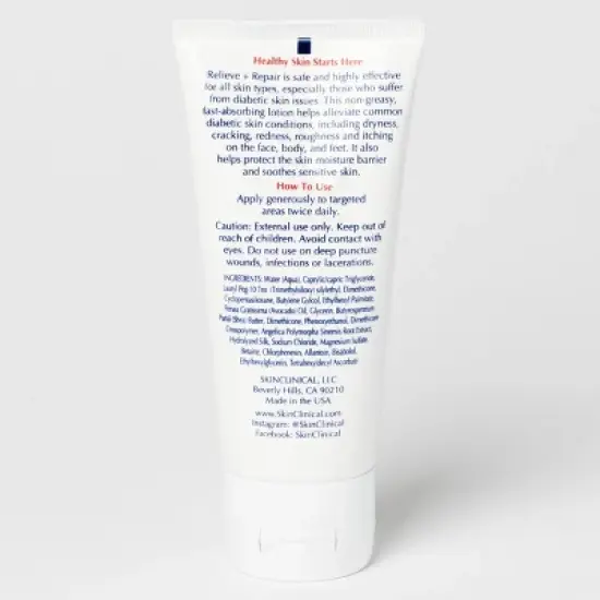 SkinClinical Relieve + Repair Body Lotion for Extremely Dry Skin, Unscented Moisturizing Body Lotion, Patented Ingredient SBD-4 (3oz) image {2}