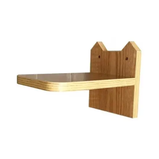Midlee Cat Wall Shelves Climber Furniture- Medium- Perch Activity Wooden Tree image {2}