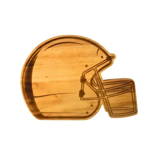 Slickblue Football Helmet Wood Board for Snacks, Tailgate & Game Day Parties, 15" Charcuterie Tray image {4}