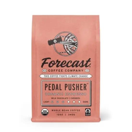 Forecast Coffee Company Organic Pedal Pusher Blend Medium Roast Whole Bean Coffee - 12 oz image {3}