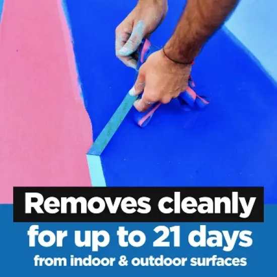 ScotchBlue 1.88" x 60yd Sharp Lines Painters Tape: Industrial Adhesive, Blue, 2 Inch, Painter's Tape image {5}