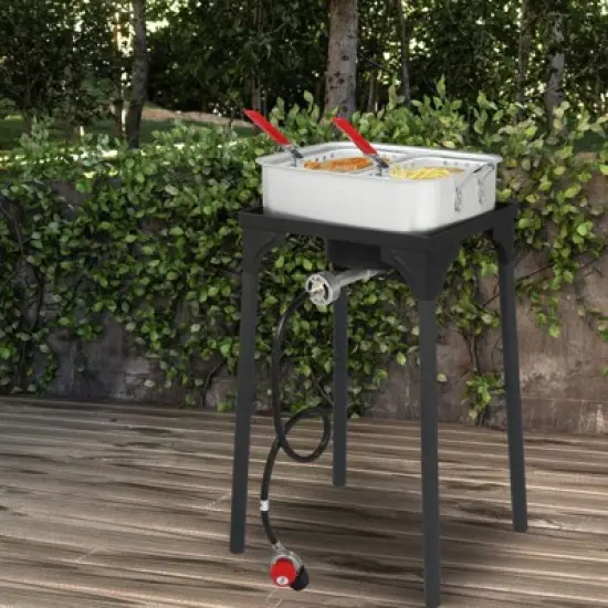 Winado Double Fryer With 2 Baskets Propane Burners For Outdoor Cooking image {4}