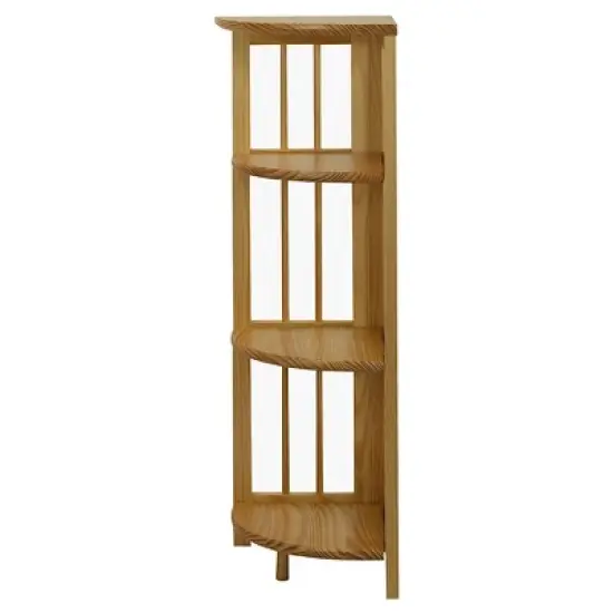 38" Folding 4 Tier Corner Shelf - Flora Home image {1}
