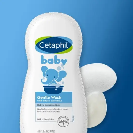 Cetaphil Baby Bath Gentle Baby Wash with Organic Calendula - 7.8 fl oz​ image {2}
