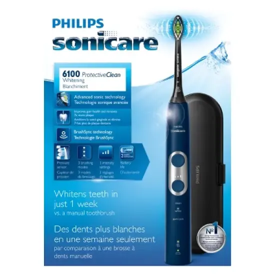 Philips Sonicare ProtectiveClean 6100 Whitening Rechargeable Electric Toothbrush image {7}