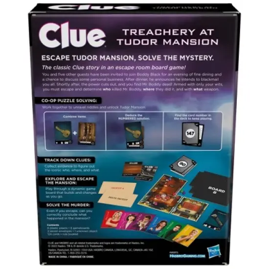 Clue Board Game Treachery at Tudor Mansion Escape Room Game image {3}