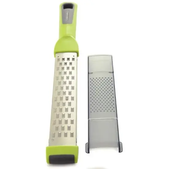 Norpro Dual Grater Zester with Storage Cover, Green image {1}