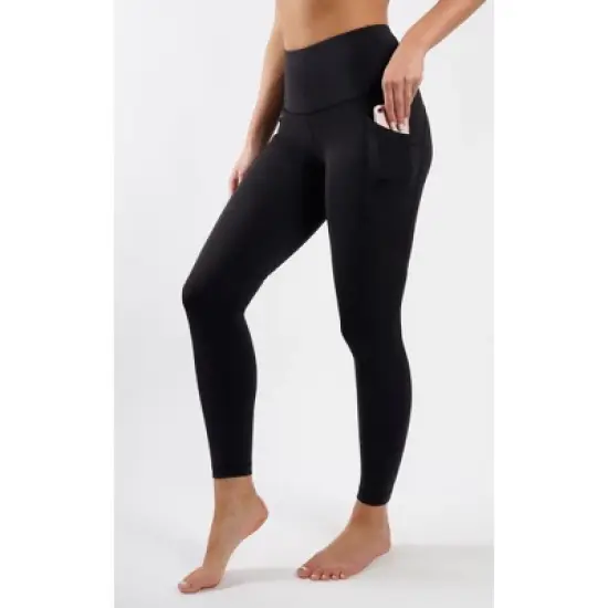 90 Degree by Reflex Womens Interlink High Waist Ankle Legging with Back Curved Yoke image {8}
