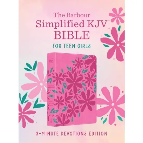 The Barbour Simplified KJV Bible for Teen Girls--3-Minute Devotions Edition - by  Barbour Bibles (Leather Bound) image {1}