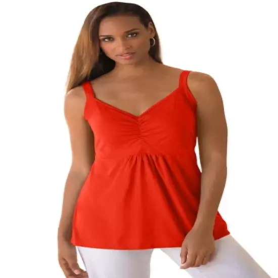 Jessica London Women&rsquo;s Plus Size Shirred Tank image {7}