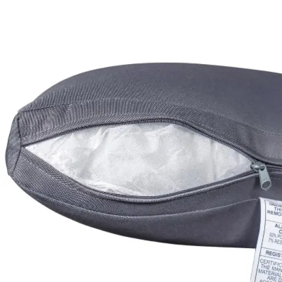 Christopher Knight Home Mistvale 67" Modern Acacia Wood Outdoor Sofa with Cushions image {7}