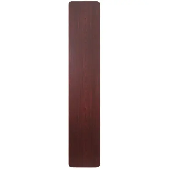Flash Furniture 8-Foot High Pressure Mahogany Laminate Folding Training Table image {1}