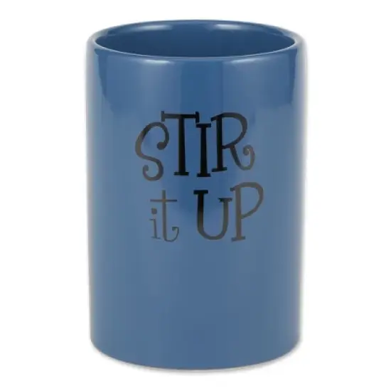 Design Imports Blue Stir It Up Ceramic Utensil Holder image {9}