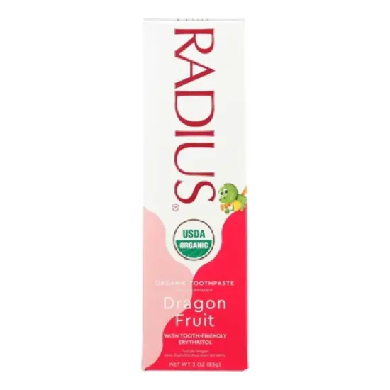Radius Dragon Fruit Kid's Organic Toothpaste - 3 oz image {5}