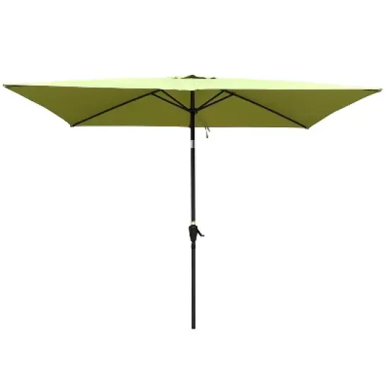 CAVINAS 6x9 FT Cantilever Patio Umbrella, Waterproof and Windproof Design with Crank, Beach Umbrella, without Base image {12}