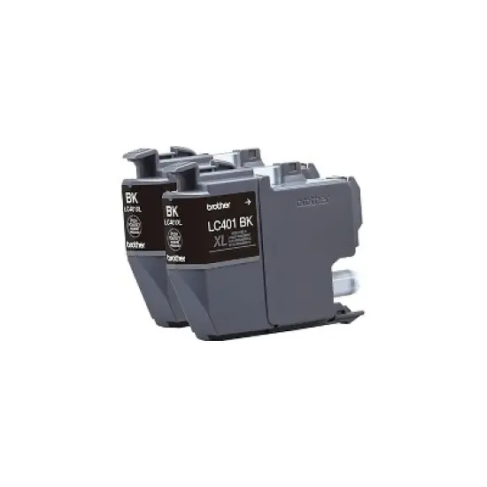 Brother LC401 Black High Yield Ink Cartridge 2/Pack (LC401XL2PKS) image {3}