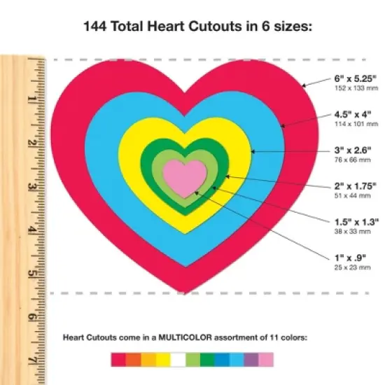 FreshCut Crafts Punch Out Paper Cutouts, Everyday Shapes, Hearts, Stars & Circles, 492 Pieces image {1}