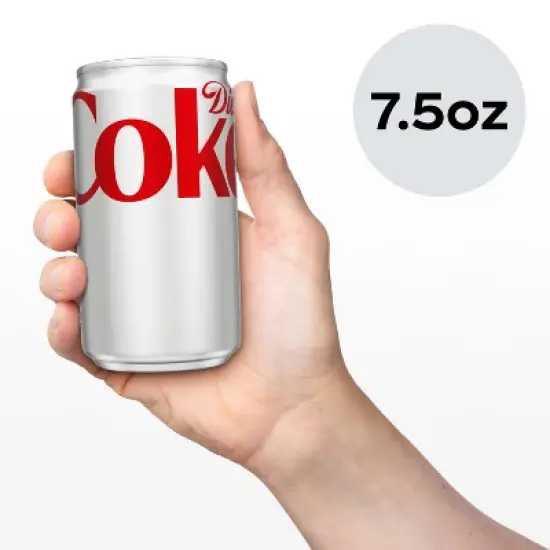 Diet Coke Soda - 10pk/7.5 fl oz Mini-Cans image {5}