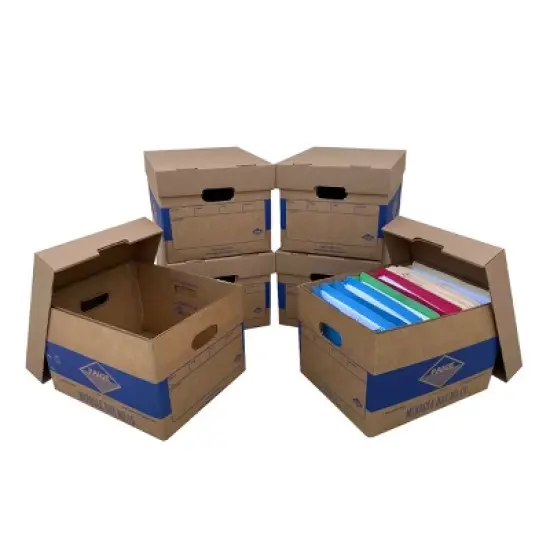 UBMOVE Office Moving Storage Boxes (6 Pack) Miracle File Moving Boxes image {6}