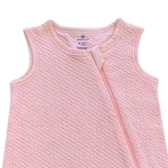 Honest Baby Organic Cotton Mini-Quilted Wearable Blanket - Pink image {1}