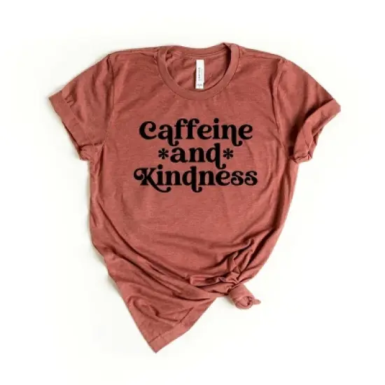 Simply Sage Market Women's Caffeine And Kindness Short Sleeve Graphic Tee image {2}