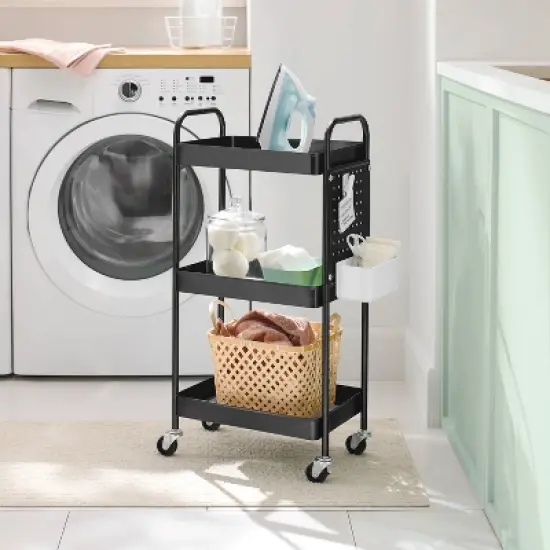 3 Tier Pegboard Cart - Brightroom&trade; image {1}