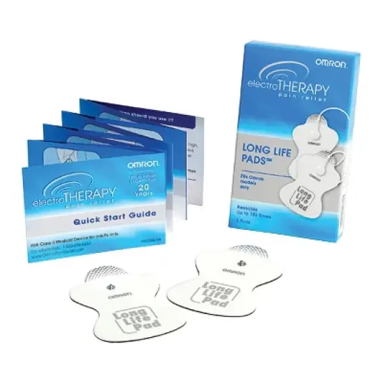 Omron&reg; ElectroTHERAPY TENS Long Life Pads&trade;, Standard in White image {3}
