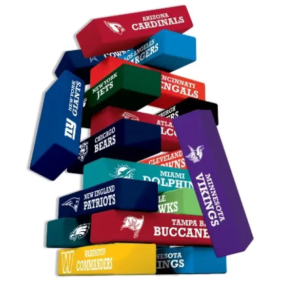 MasterPieces Real Wood Block Tumble Towers - NFL All Teams image {2}