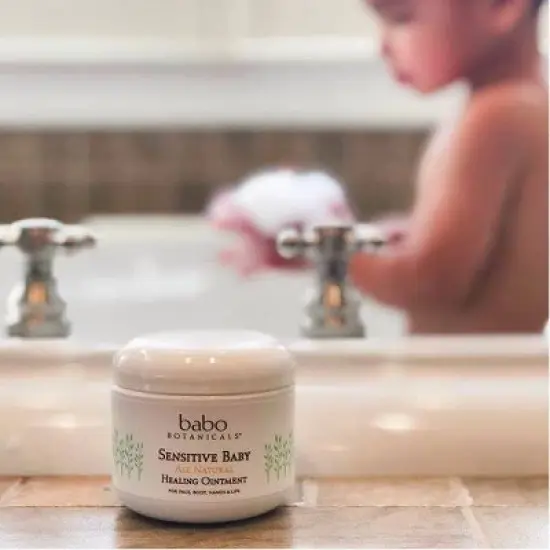 Babo Botanicals Sensitive All Natural Healing Baby Ointment with Colloidal Oatmeal - 4oz image {2}